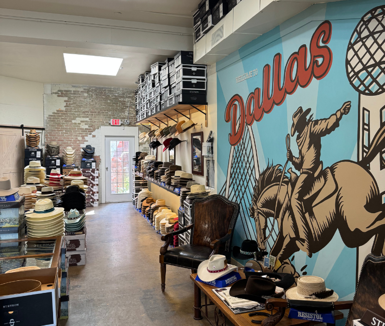 Building a Texas Icon: Nadhari Brings The McKinney Hat Company Showroom to Life
